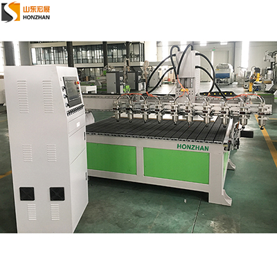  Good Quality 3 Axis 10 Spindles Cnc Router Woodworking Machine HZ-R2040T